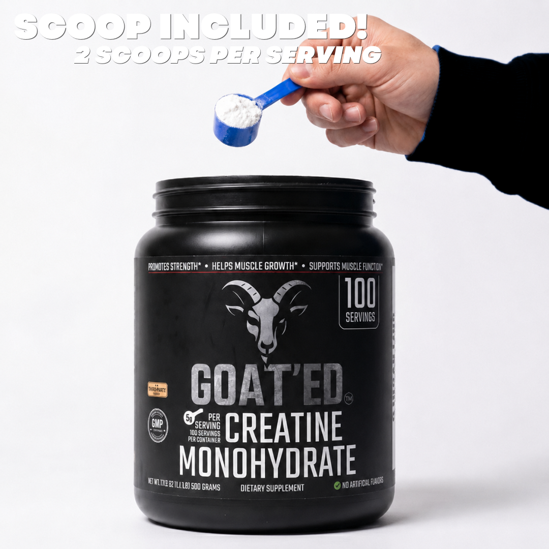 GOAT'ED CREATINE MONOHYDRATE (100 Servings)