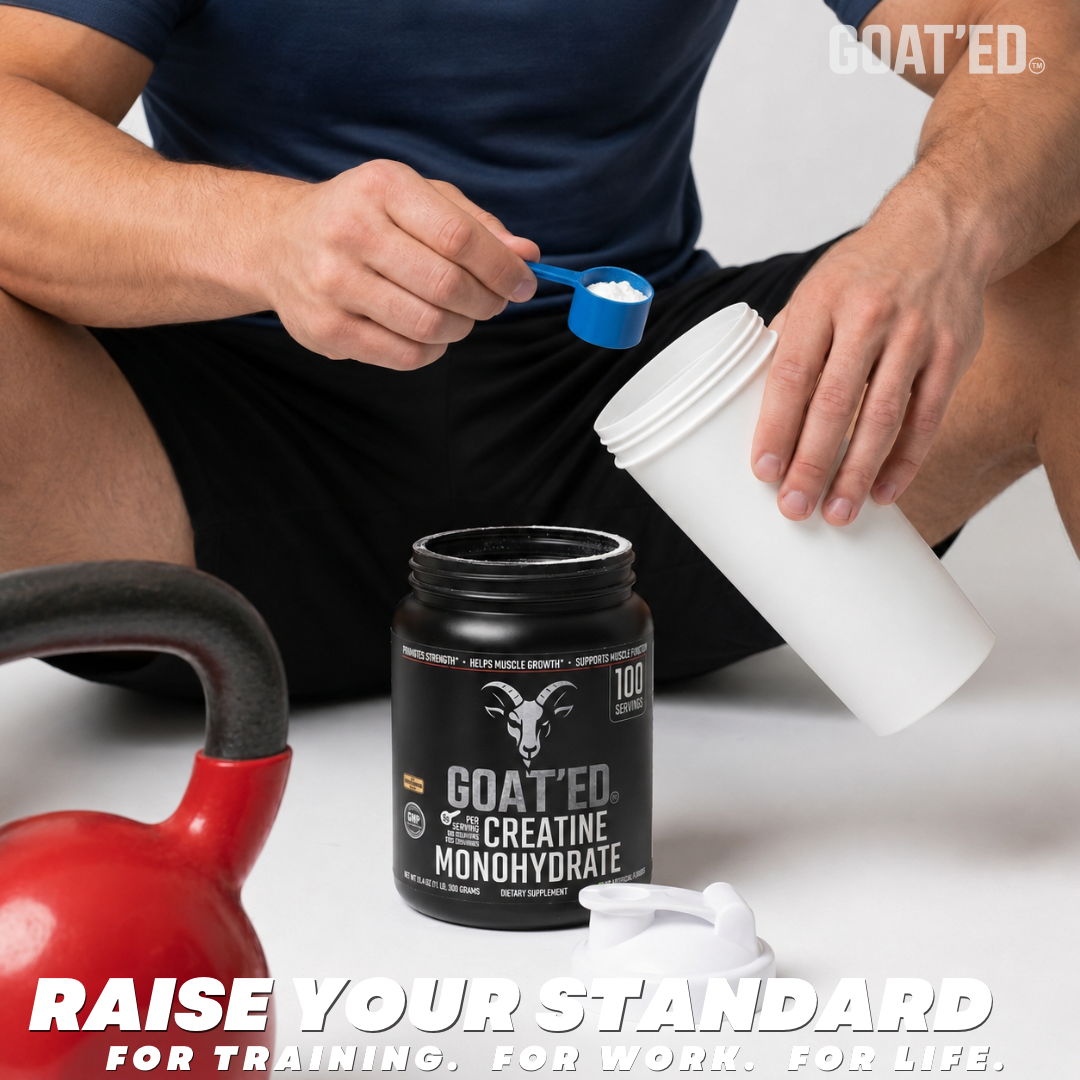 GOAT'ED CREATINE MONOHYDRATE (100 Servings)