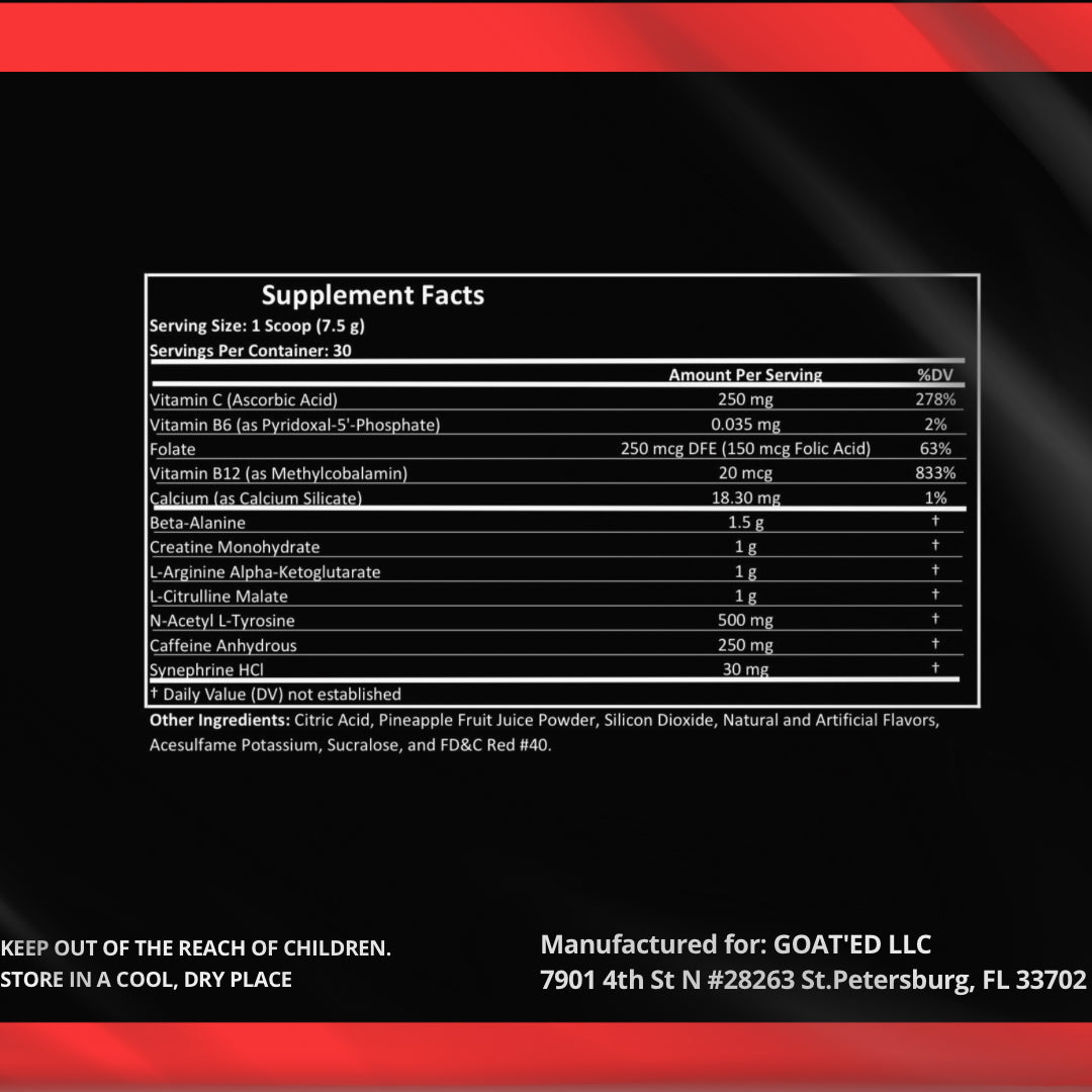 GOAT’ED WATERMELON PREWORKOUT