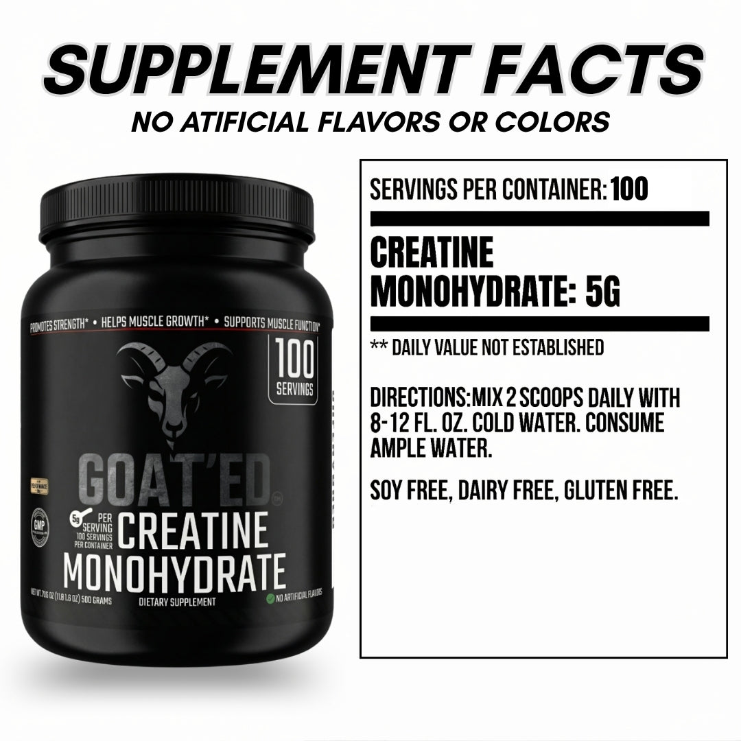 GOAT'ED CREATINE-100 SERVINGS