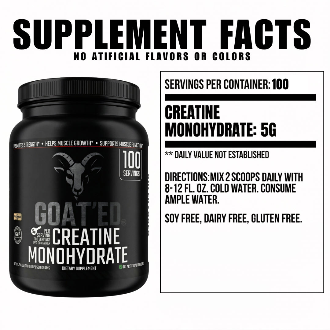 GOAT'ED CREATINE-100 SERVINGS