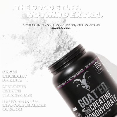 GOAT'ED CREATINE MONOHYDRATE (100 Servings)