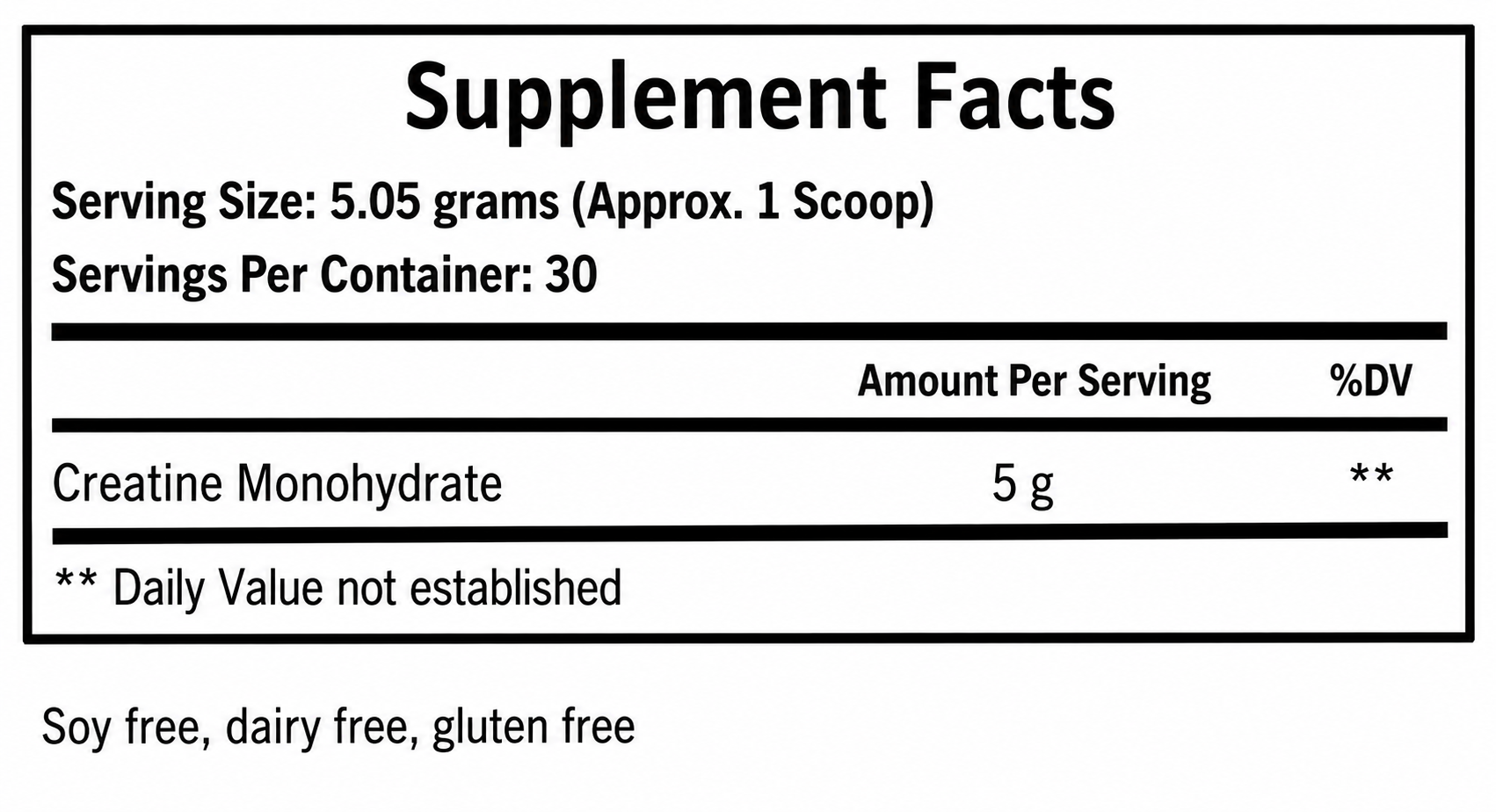 GOAT’ED CREATINE MONOHYDRATE (30 Servings)